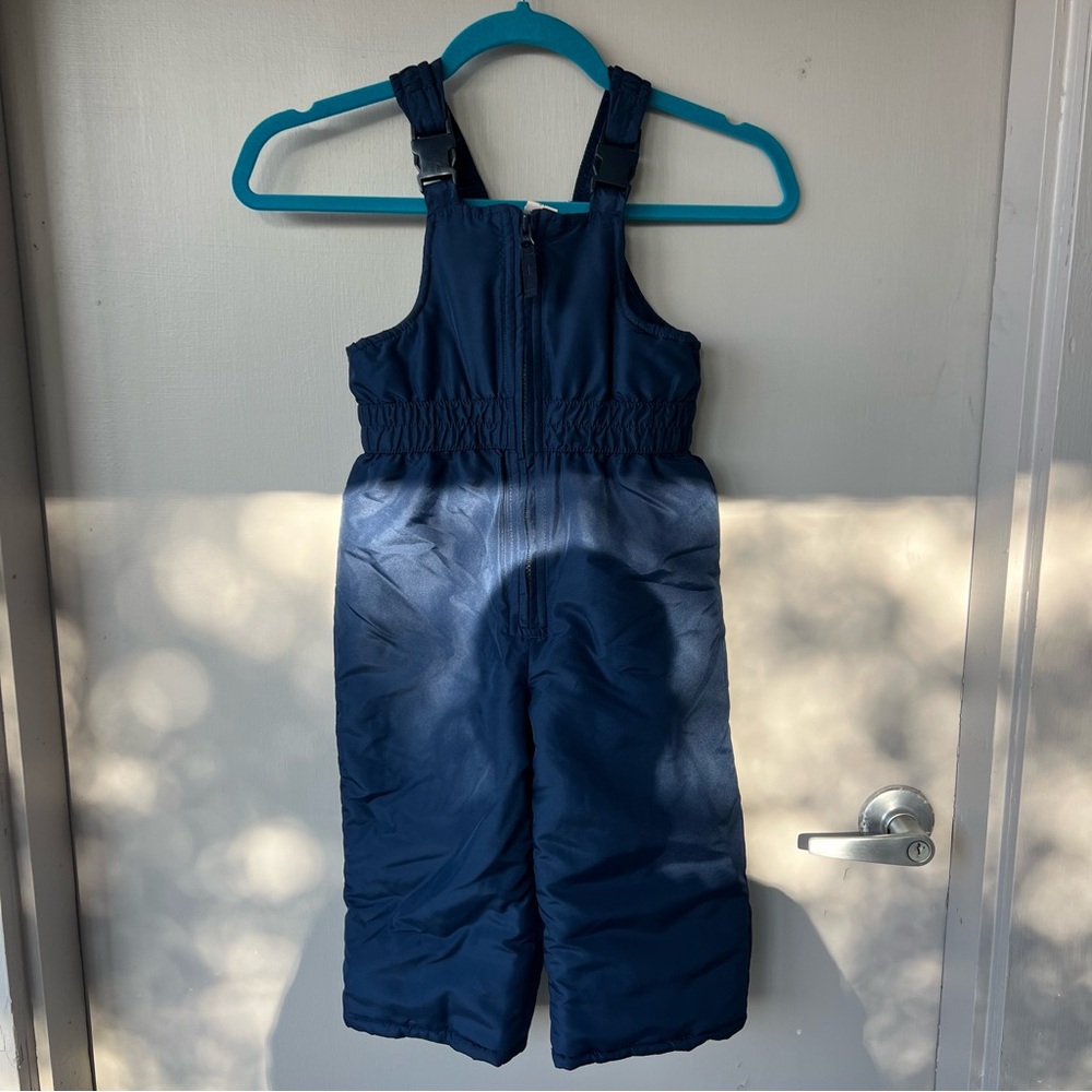 Kids Navy Insulated Ski Bib